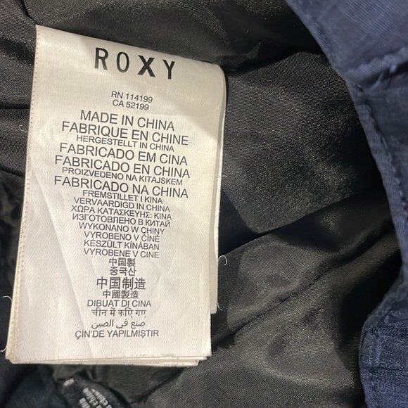 Roxy big girls navy blue snow pants size 10 - Picture 6 of 7